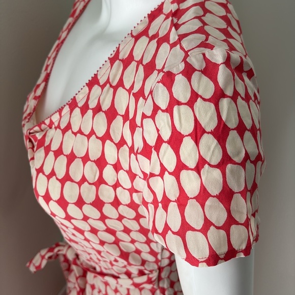 Boden Red and White Polka Dot Dress UK 8 US 4 - Picture 4 of 10